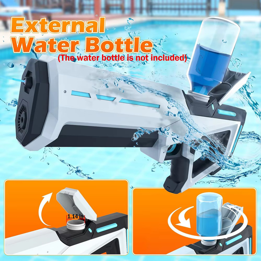 OiKe Elektrische Wasserpistole, Grau - Bild 3