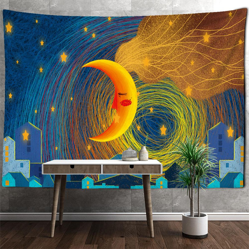 Super Six Wandteppich Lebensbaum Mandala Wandbehang in Mehrfarbig, B: 95 cm, H: 70 cm - Bild 2