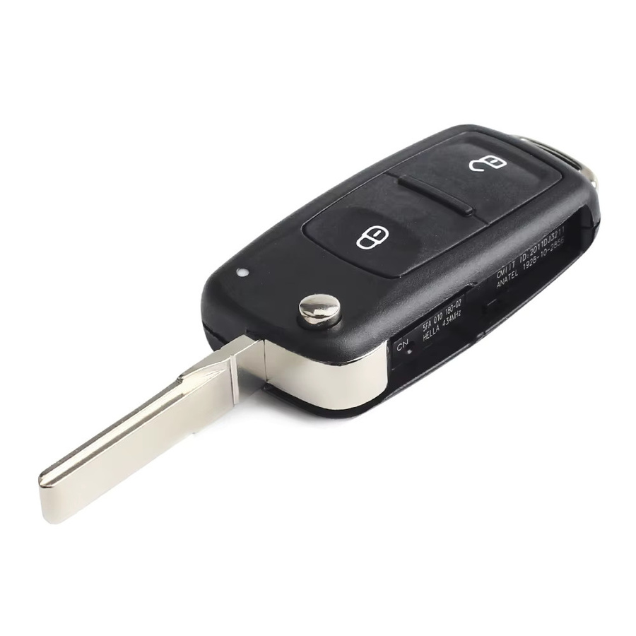 KEYYOU 5er Set Schlüsselhülle für VW Volkswagen Fernbedienung Auto Schlüssel Abdeckung in Schwarz - Bild 4