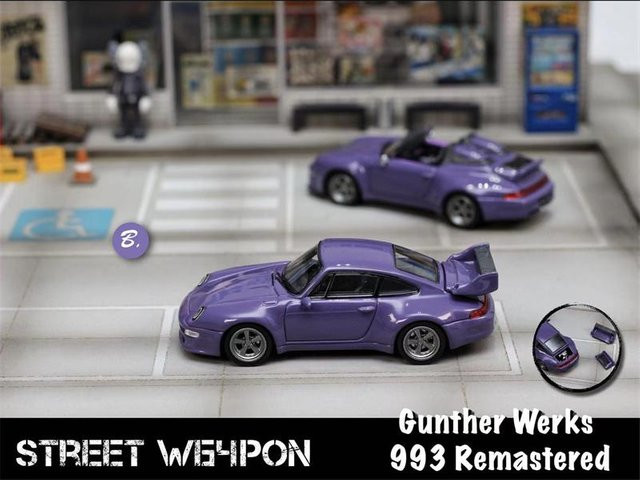 Linyi Toy Car Gunther Werks Gw Remastered Nachtlila Elektrisches Pink Aperta Coupe, Diecast Modellauto, 1:64, ab 14 Jahren - Bild 1