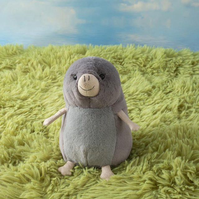 Yiran toy Maulwurf Tourist Maus Puppe, Stofftier Plüsch, 15cm, ab 0 Jahre - Bild 1