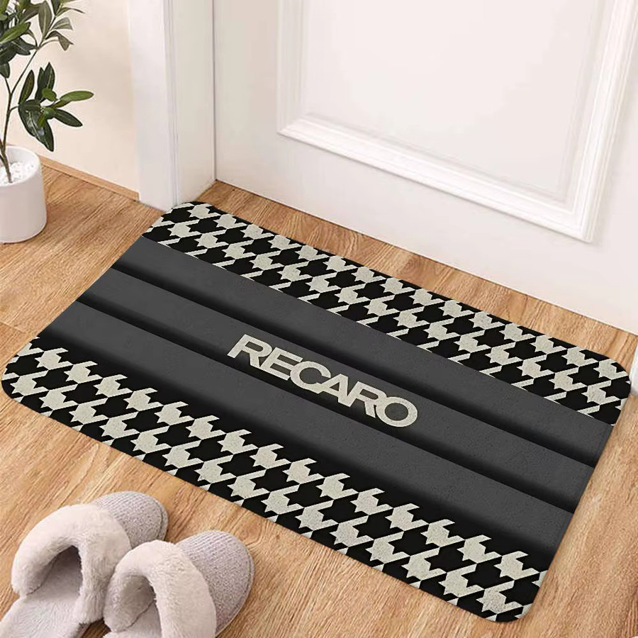 J-Custom Recaros Bodenmatte in Schwarz, moderner und flauschiger Heimteppich für Wohnzimmer und Kinderzimmer, B/T: 60 x 40 cm - Bild 2