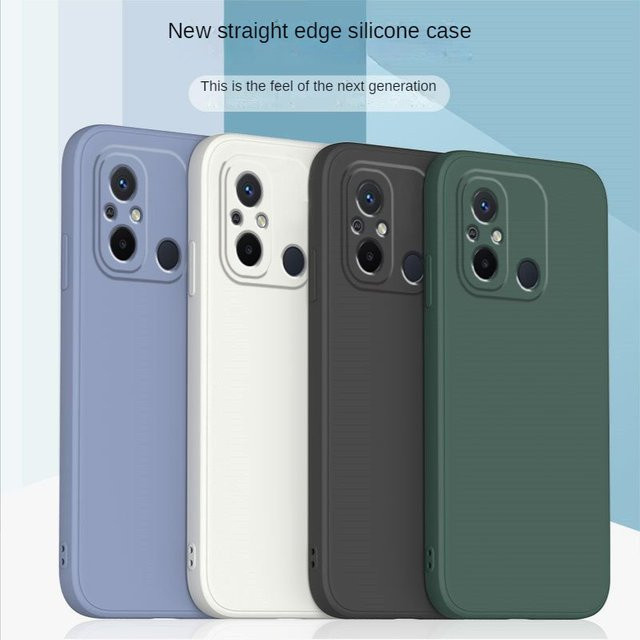 Sturzsichere Silikon Handyhülle für Xiaomi Redmi 12C in Schwarz - Bild 1