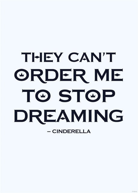 Komar Wandbild Cinderella Quote Paper Poster Breite: 30 cm, Höhe: 40 cm - Bild 1