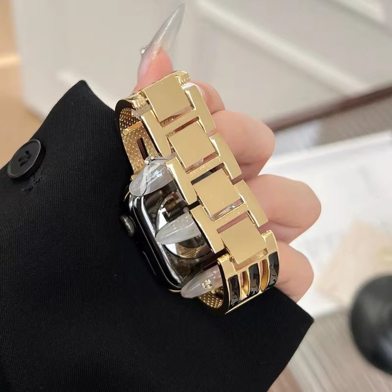 JBAILI Uhrenarmband Edelstahl, Gold, Damen - Bild 4