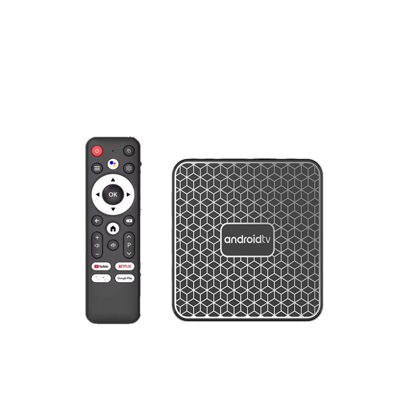 Android 16 Set-Top-Box mit WLAN 6, 8K HDR10+ Media Player und Google Sprachfernbedienung, Schwarz - Bild 3