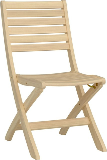 Canston Klappstuhl aus FSC-zertifiziertem Holz in Natur Beige, geölt - Bild 1