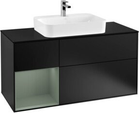 V&B Waschtischunterschrank Finion in Blau lackiert, Breite: 120 cm, Tiefe: 50,1 cm, Höhe: 50,1 cm - Bild 1