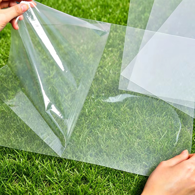 Tonpei 100 Stück Flexible PVC Plastikfolie Transparent, 0,3 mm Dicke, A4 Blätter für DIY-Design und Handwerk - Bild 3
