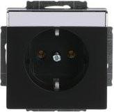ABB Geräteeinsatz Steckdose IP20 Schwarz (RAL 9005) - Bild 1