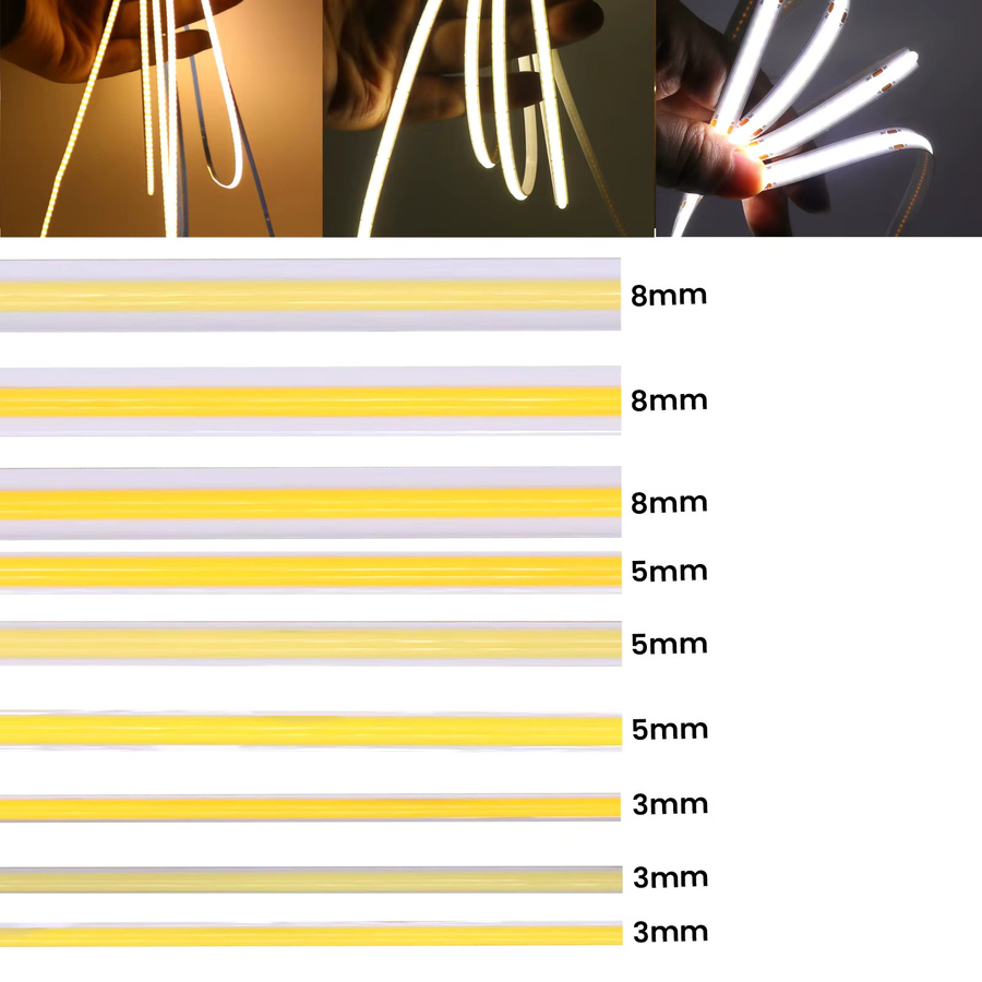 GAHADA USB COB LED Streifen Licht dimmbar mit hoher Dichte und CCT Farbtemperatursteuerung in Weiß - Bild 3