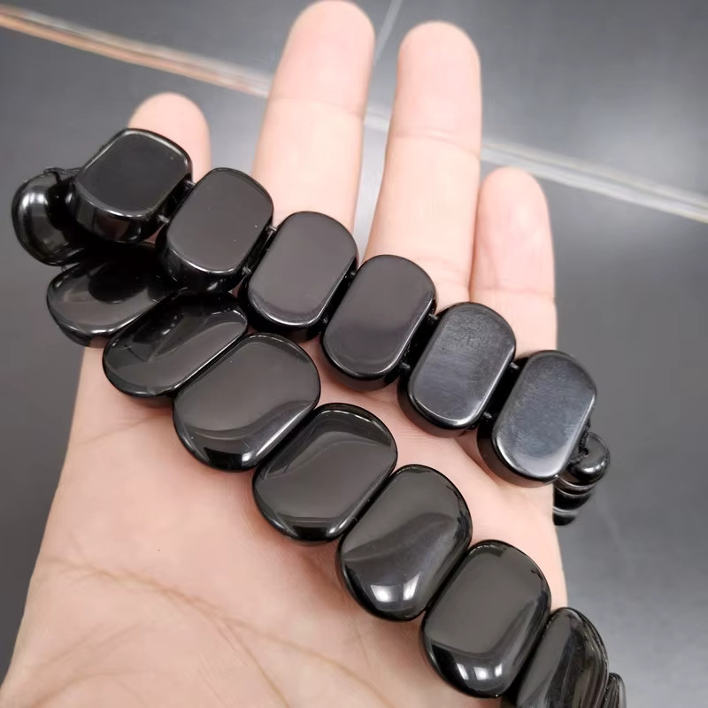 ALBASHAN Armband, Achat, Schwarz, Herren - Bild 2