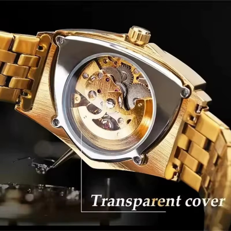 WINNER Armbanduhr Edelstahl, Automatik, Dreieckig, Herren - Bild 3