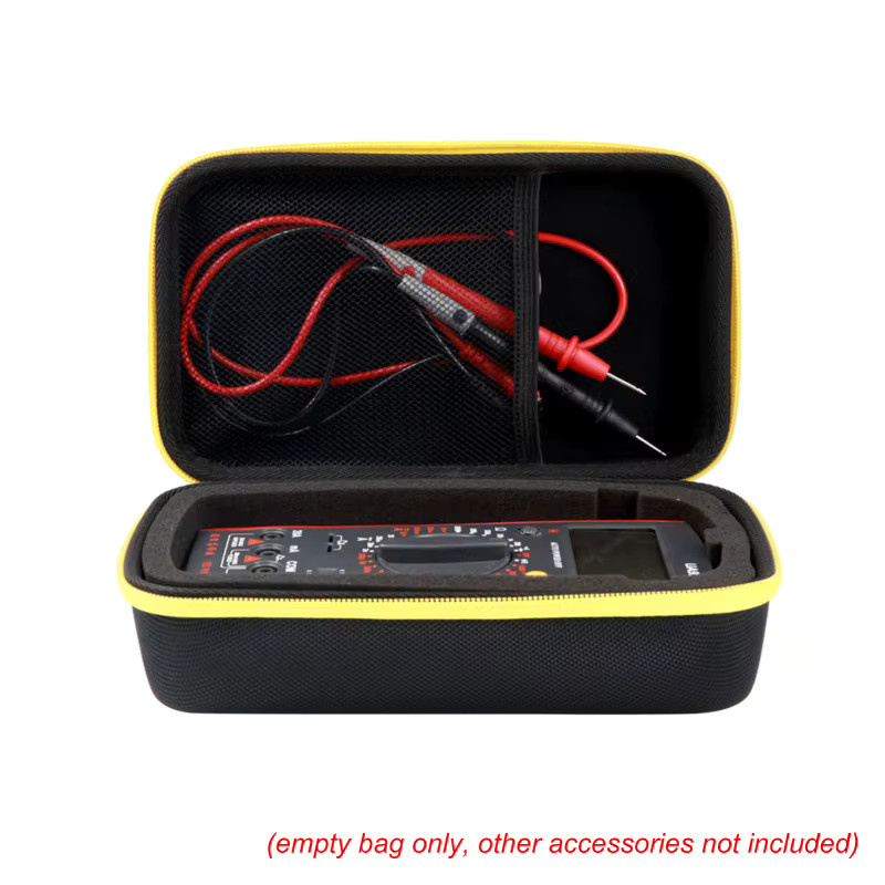 Multimeter-Aufbewahrungskoffer und Schutzhülle in Schwarz für Fluke F117C, F17B und F115C, B/T/H: 26,0 x 23,0 x 14,0 cm - Bild 2
