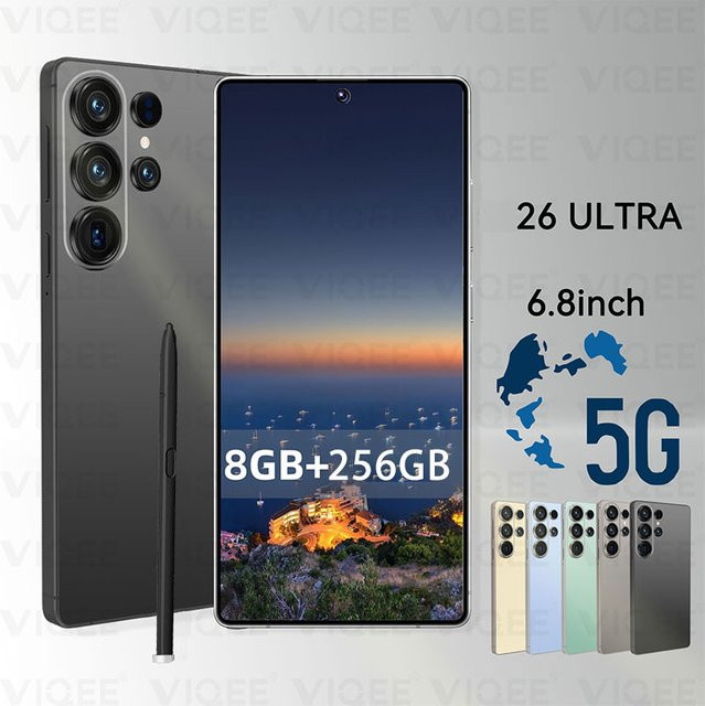 VIQEE Upgrade 26Ultra Android-Smartphone in Weiß mit 256 GB Speicher, 8 GB RAM und 6,6 Zoll HD-Display - Bild 1