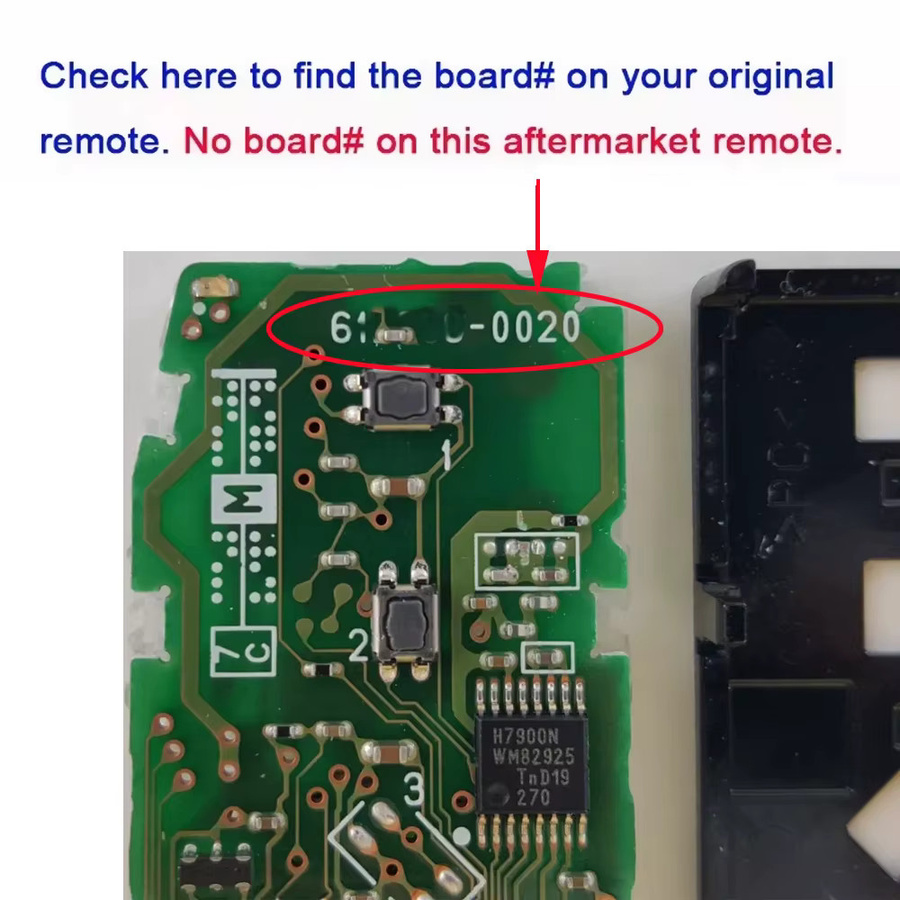 DIYKEY Intelligenter Fernbedienungsschlüssel für Toyota C-HR 2018-2021, Modell MOZBR1ET 89904-F4020, 314,3MHz - Bild 2