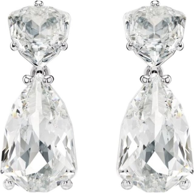 Swarovski Ohrringe, Rhodiniert, Silber, Kristall, Damen - Bild 1