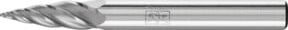 PFERD Hartmetall Hochleistungsfrässtift ALU Spitzbogen SPG in Silber, Durchmesser: 6 mm, Länge: 18 mm, Schaft-Durchmesser: 6 mm, für Aluminium und NE-Metalle - Bild 1