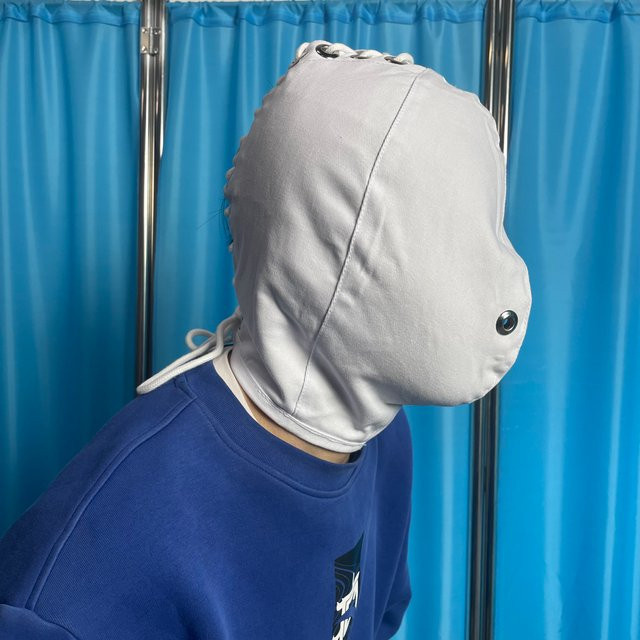 Unclekink Weiße Baumwoll-Patientenkappe mit Vollabdeckung - Bild 1