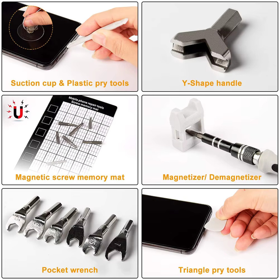 WOZOBUY Magnetisches Schraubendreher-Set mit 140 Bits für Torx und Phillips zur Reparatur von Telefon und PC - Bild 3