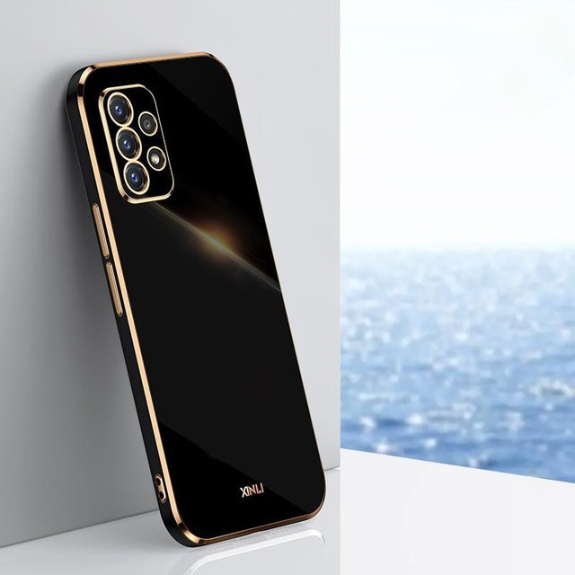 Silikon Handyhülle mit galvanisiertem Rahmen für Samsung Galaxy A72 A53 A52 A32 A22 (4G und 5G) in verschiedenen Farben - Bild 1