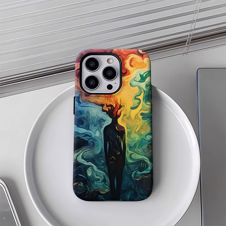 Mindscape Handyhülle für iPhone 17 16 15 14 13 Pro Max Plus Multicolor Robuste Magnetische Einzel- und Doppelschicht-Hülle - Bild 4