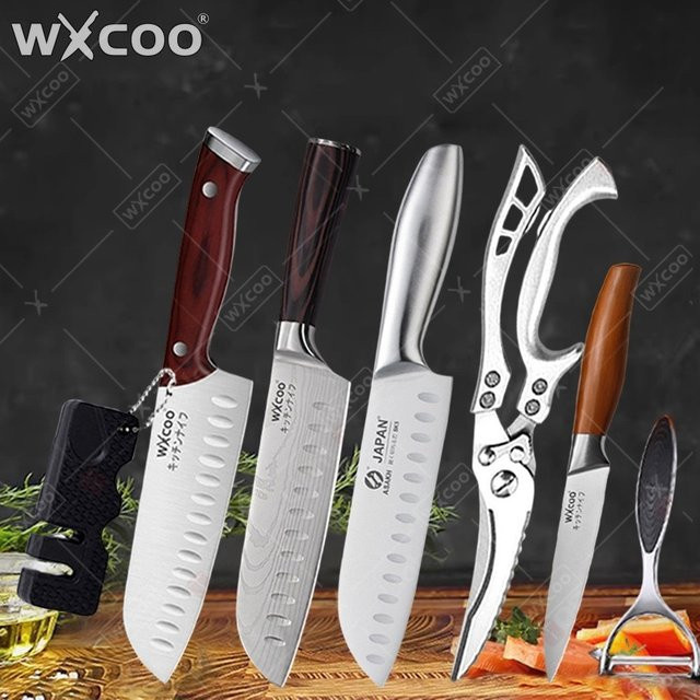 WXCOO Professionelles Paring Knife aus Edelstahl mit ergonomischem Holzgriff in Silber - Bild 1