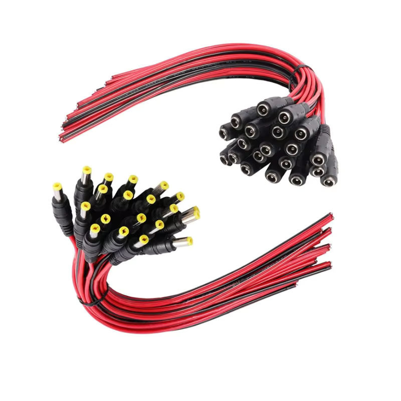 HONGPOE 10er Set DC Stecker und Buchse Kabel zur Verlängerung für 12V LED-Streifen, Maße: 5,5 x 2,1 mm - Bild 2