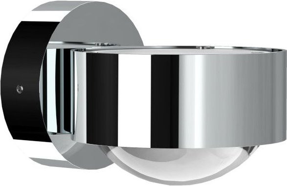 Top Light Puk Mini LED-Wandleuchte in Chrom mit klarem Glas und warmweißem Licht (2700K) - Bild 1