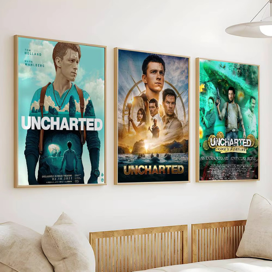 Uncharted 4 Vintage Poster Wasserdichter Wandkunstaufkleber Multicolour B: 15,0 cm, H: 15,0 cm - Bild 4
