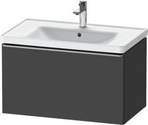 Duravit Waschtischunterschrank D-Neo wandhängend in Grau matt, B: 78,4 cm, T: 45,2 cm, H: 44,0 cm - Bild 1