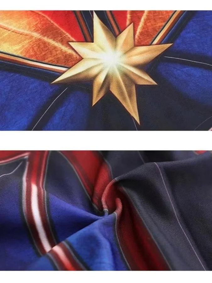 ZOBOTT Marvel Kapitän Cosplay Kostüm Frauen, Overall, Bunt / Mehrfarbig - Bild 5