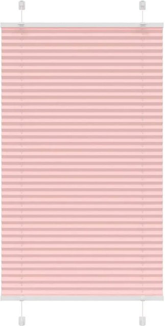 vidaXL Plissee Rosa semi-transparent aus Polyester B: 80 cm, H: 100 cm - Bild 1