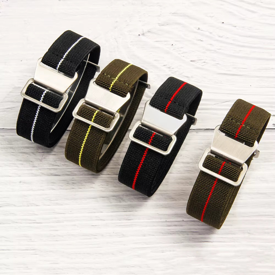 Zhangeer Uhrenarmband Nylon, elastisch geflochten, Unisex - Bild 5