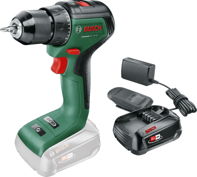 Bosch UniversalDrill 18V-60 Akku-Set mit 2,5 Ah Akku in Grün - Bild 1