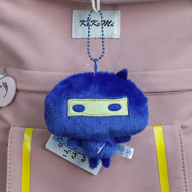 YIRAN Jewelry Tamagotchi Mametchi Plüschtier Schlüsselanhänger, Blau, ab 14 Jahren - Bild 1