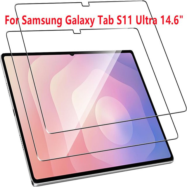 2er-Pack Displayschutzfolie aus gehärtetem Glas für Samsung Galaxy Tab S7 FE, S8, S9, S10, S11, S6 Lite, A8, A9, S9 FE Plus und Ultra in Transparent - Bild 1