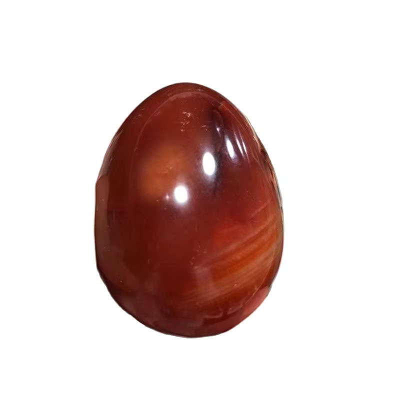 Sisterstone Karneol-Eier aus natürlichem Achat in Orange, ovale Quarzkristalle als heilende Edelsteine - Bild 5