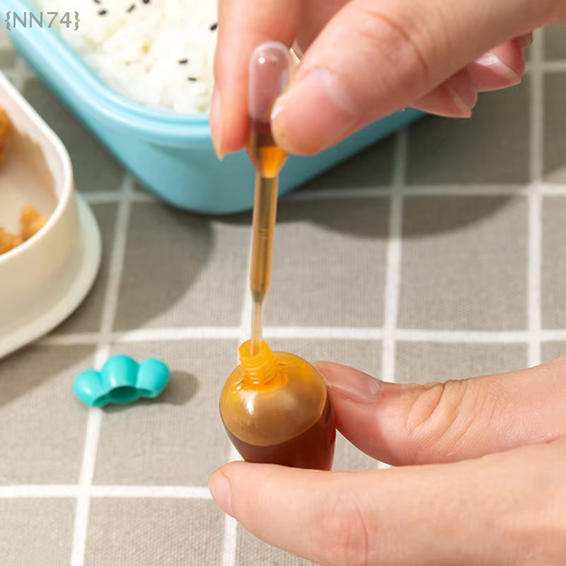JETTING Mini Tragbare Gewürzflaschen für Ketchup und Salatdressing, 3 bis 4 Stück, Mehrfarbig, Kunststoff - Bild 2