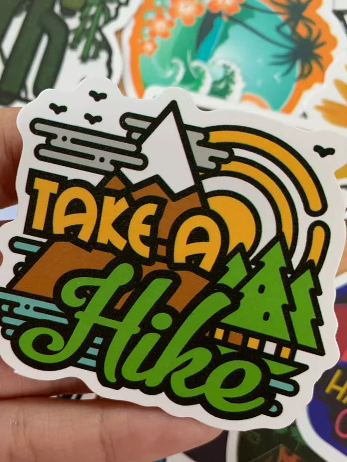 50 Stück Outdoor Wald Bäume Aufkleber wasserdichte Graffiti Sticker in Multicolour für Laptop, Gitarre, Gepäck und Fahrrad - Bild 5