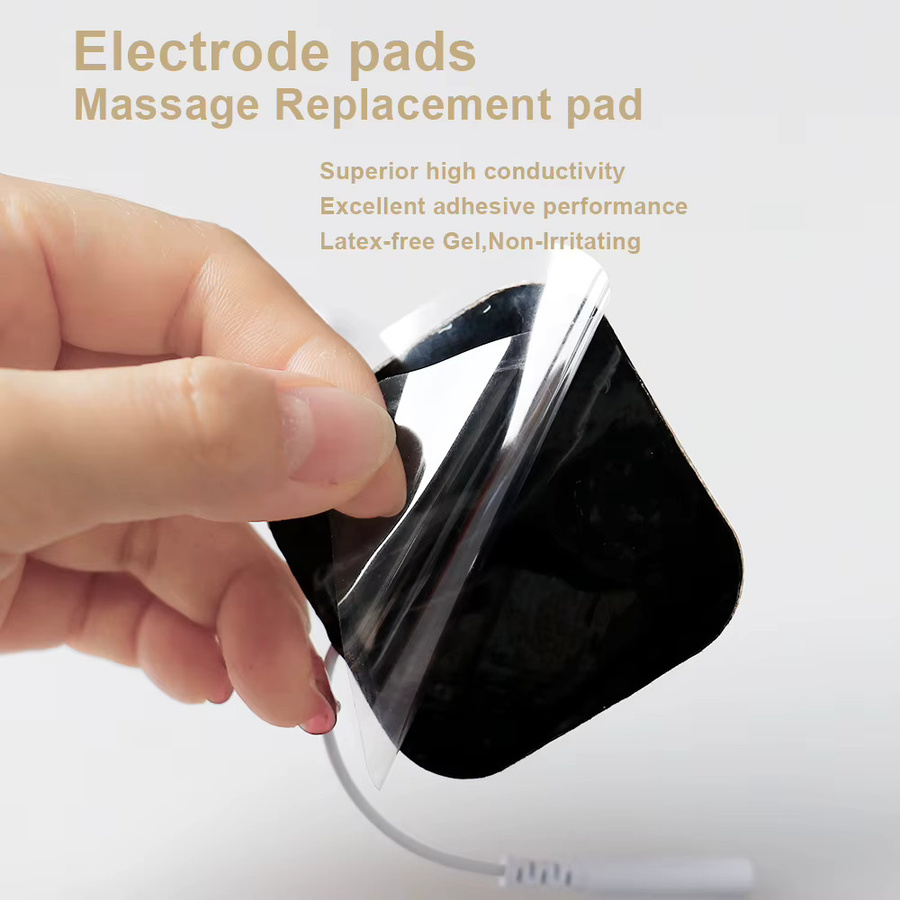 Raiuleko Elektrodenpads Gel-Patches als Ersatz für EMS Muskelstimulator und TENS Puls Nerven-Akupunktur-Massagegerät, 5 x 5 cm - Bild 3