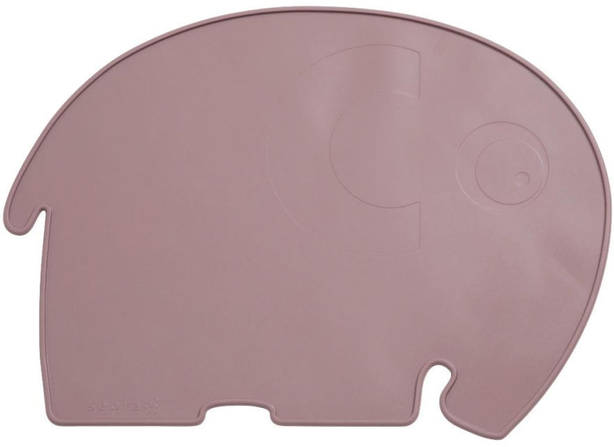 Sebra Silikon Platzdeckchen Fanto der Elefant in Rustic Plum, Durchmesser: 43 cm - Bild 1