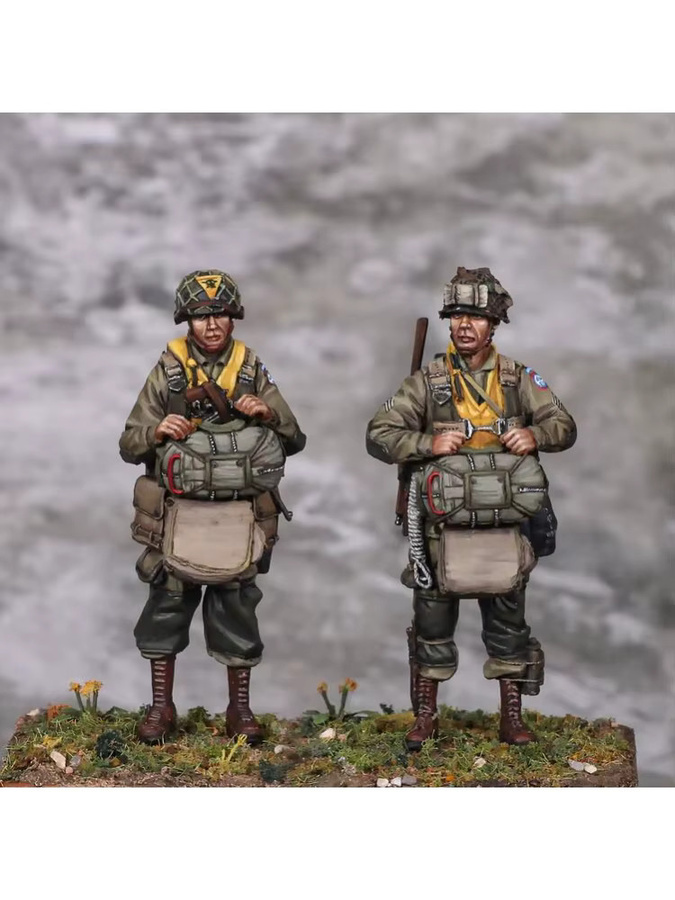 GK Amerikanischer Fallschirmjäger, Resin-Soldatenmodell, 1/35, unmontierter und unbemalter Bausatz - Bild 2