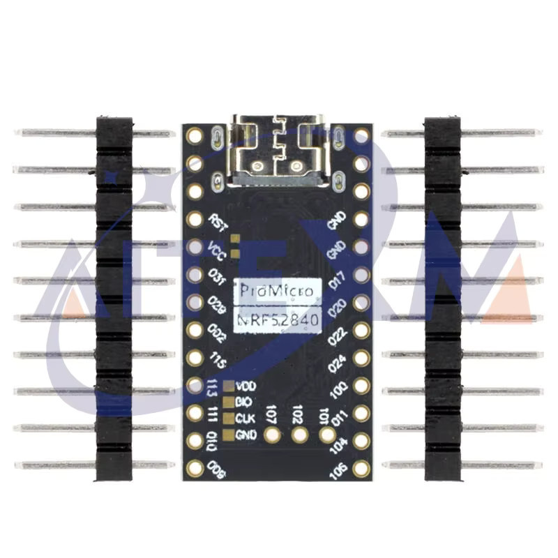 AITEXM ROBOT NRF52840 Entwicklungsboard kompatibel mit nRF52840 Nano V5.0 Bluetooth mit Lade-Management in Schwarz - Bild 2