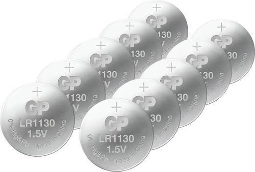 GP Knopfzellen LR54 1.5V Alkali-Mangan 10er Pack Silber - Bild 1