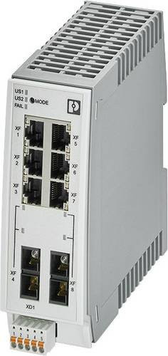 Phoenix Contact 2702331 FL SWITCH 2206-2FX SM Industrial Ethernet Switch, Grau - Bild 1