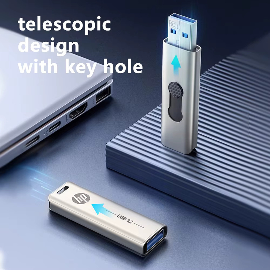 HP USB 3.2 Flash-Laufwerk Metall-Stick in Silber mit 32 GB Speicher für PC und Desktop - Bild 3