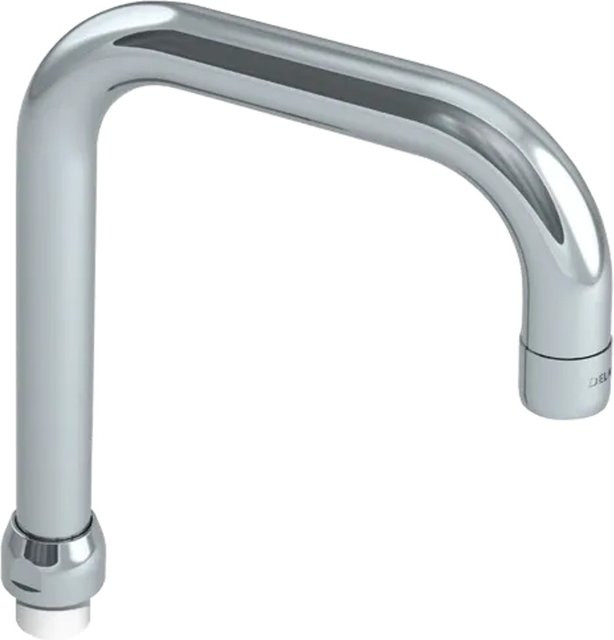 Delabie Auslaufrohr schwenkbar in Chrom, Mutter 3/4 Zoll, H: 10,5 cm, L: 15,0 cm, D: 2,2 cm - Bild 1