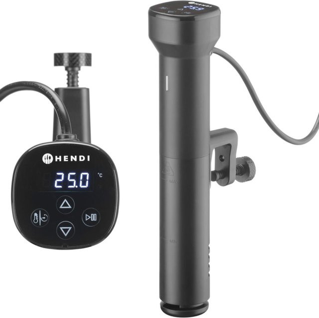 Hendi Sous Vide Tauch-Zirkulator mit Timer, 1200 W, 30 l, Schwarz - Bild 1