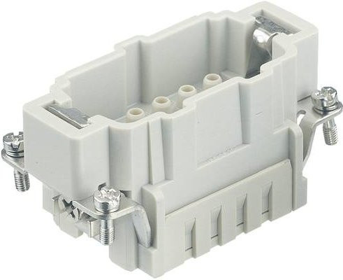 HARTING Stifteinsatz 09365102602 für 10 Crimpen in Grau aus Kunststoff - Bild 1